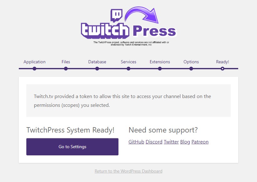 Twitch.tv returned an error when attempting to login. This could be a  temporary issue with the API. – TwitchPress